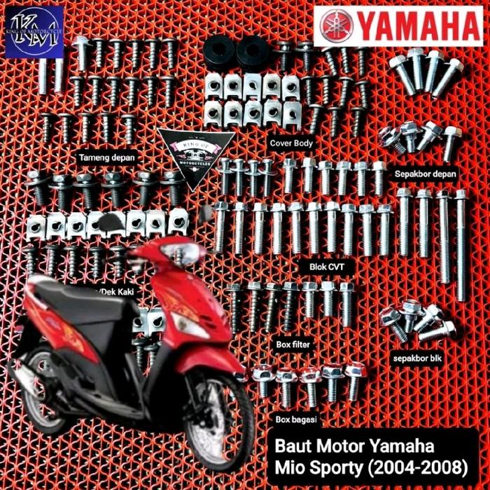 Baut Body Lengkap Yamaha Mio Sporty-mio sporty Lama