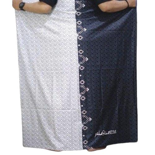 Sarung Rabbani Palestine Terbaru Rayon Pria Khas Santri Best Quality - Hitam - Muslim, Dewasa, Katun