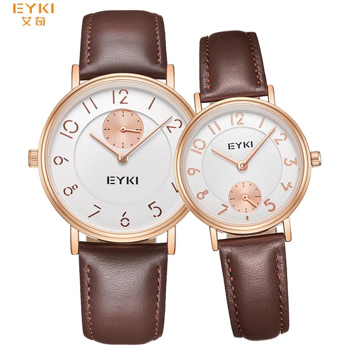 EYKI Jam Tangan Couple/pasangan Kulit Asli Genuine Leather Original E1162L