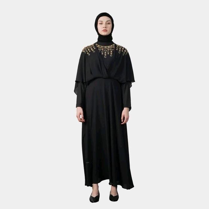 Terlaris Abaya Hikmat Fashion Original Ea3495 / Kaftan High Quality