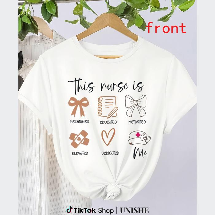 Black History Month Nurse Gift Tee – Educated Elevated Nurse Shirt