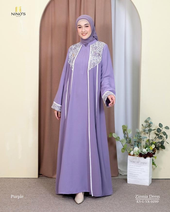 Gamis Dress by Ninos Terbaru Premium / Ninos Original / Gamis Premium / Gamis Lebaran / Gamis Dress 