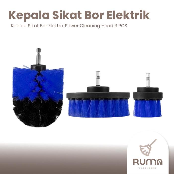 KEPALA SIKAT BOR ELEKTRIK Cordless Drill Brush Alat Pembersih Serbaguna Sikat Bor Listrik Power Clea