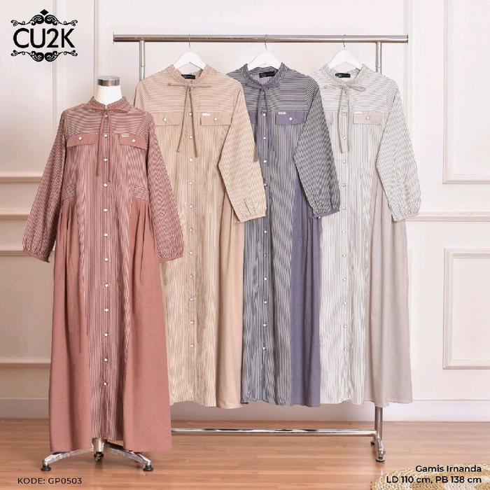 gamis katun premium cucuk irnanda bisa pilih warna