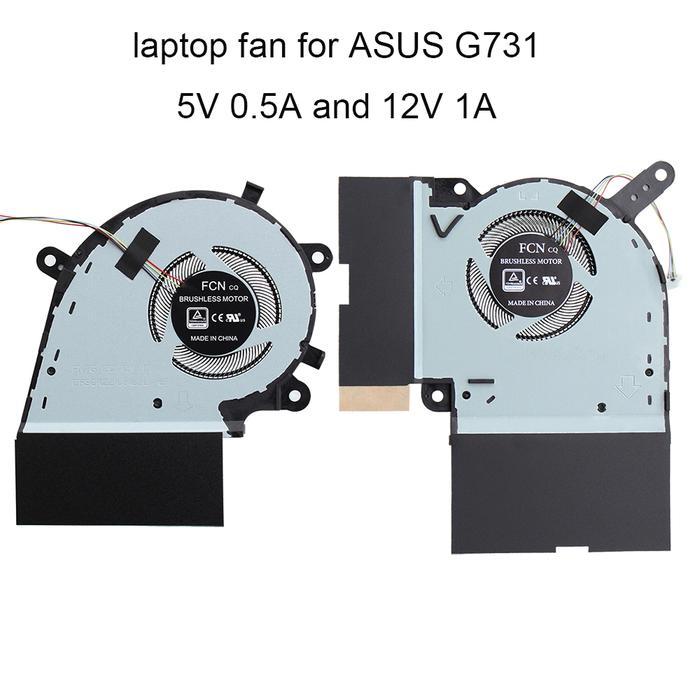 Laptops CPU Cooling Fans For Asus ROG Strix G17 G731G G731GV G731GW