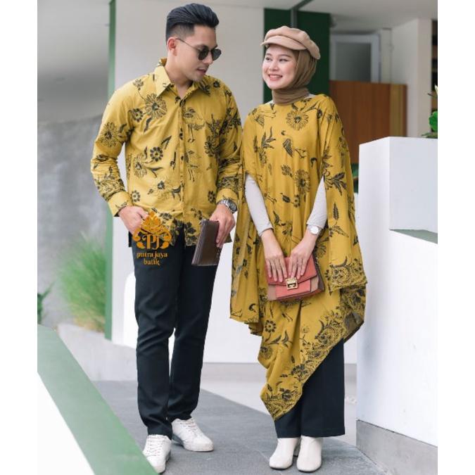 CPL ANGSAKUNING Batik Kaftan Paris set Kemeja Batik Solo Pria Lengan Panjang Cantik Motif