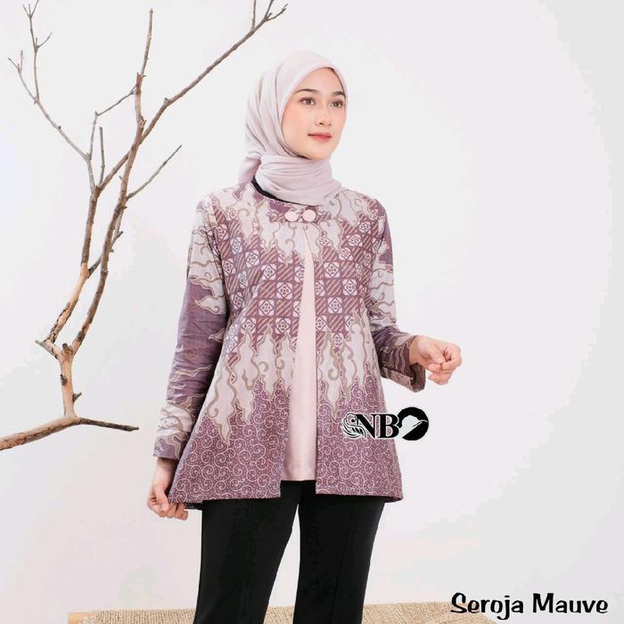 KIWARI BATIK Blouse batik wanita modern blouse batik wanita modis blouse batik wanita seragaman 10 m