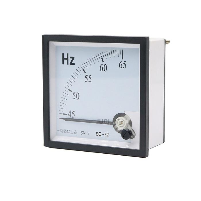 Hz Meter Analog 72x72 / Frekuensi Frequency Hz Meter Jarum / Hz Panel Meter Analog