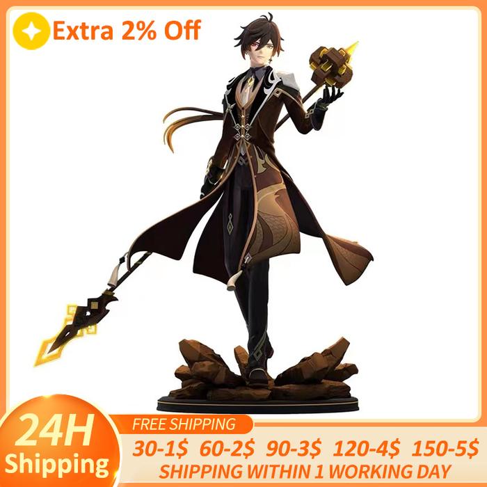 28Cm Genshin Impact Zhongli Figur Anime Genshin Impact Klee Figur