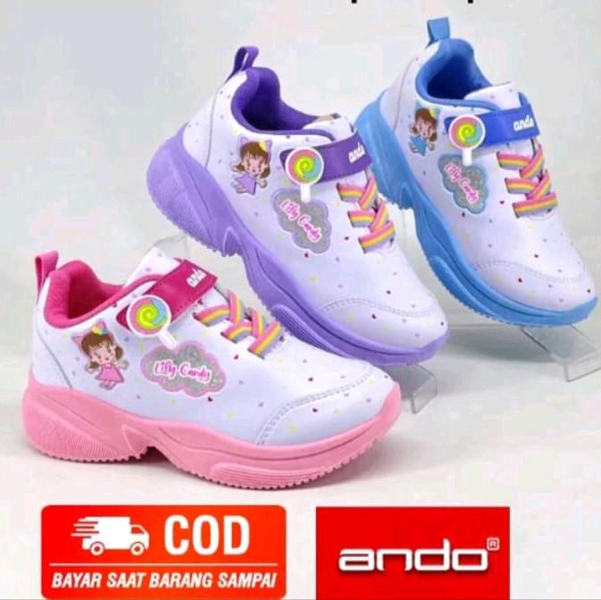 sepatu sekolah ando anak perempuan