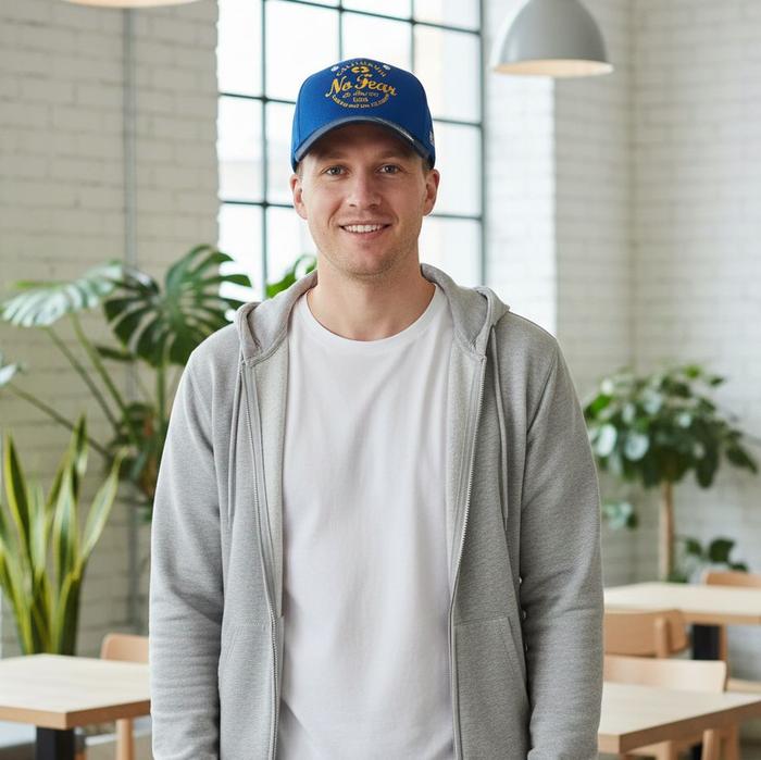 Topi Pria Original No Fear Diverse Blue