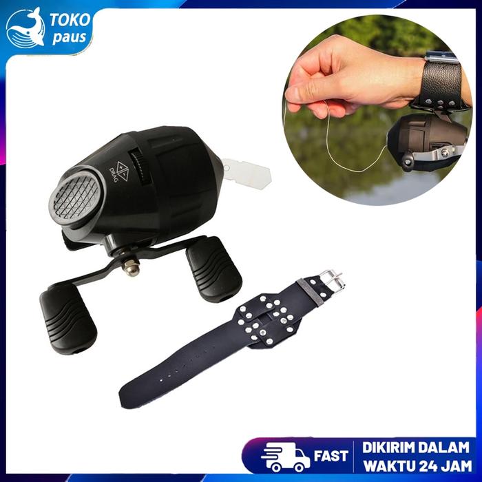 Reel Ketapel /Paser Ikan Dengan Gelang / Reel Slingshot Ikan/Reel Ketapel Ikan Hitam