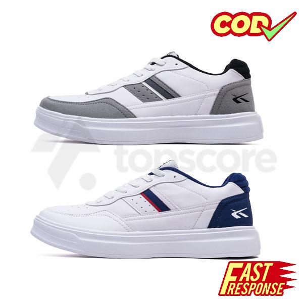 Spotec Sepatu Sneakers Alonzo Pria Kasual & Olahraga Bahan Kulit Sintetis Berkualitas Tinggi Dengan 