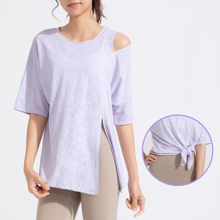 Women Fitness Sports T-shirt Tops Summer Loose Sports Short Sleeve
