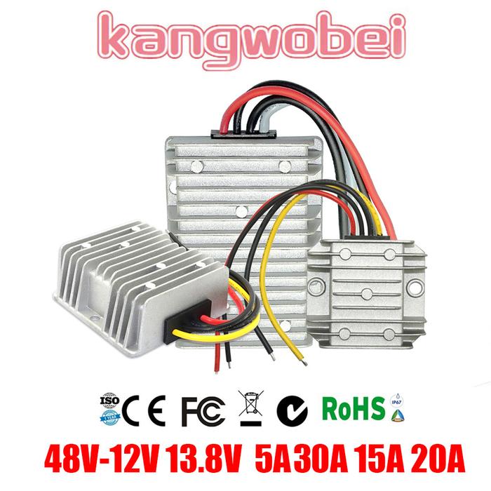 48V-12V 13.8V 5A 10A 15A 20A Power Converter 30A 36V 48V to 12V DC