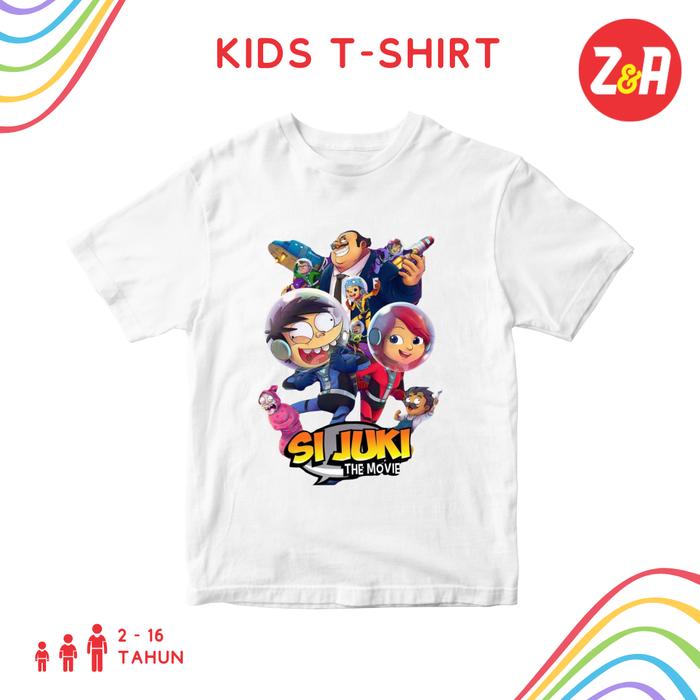 Kaos Anak Animasi SI JUKI | Baju Atasan Anak Lengan Pendek Kartun Si Juki | Tshirt Anak Laki-Laki da