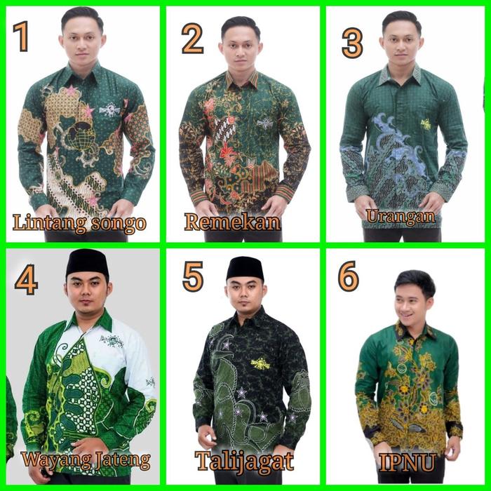 Kemeja batik nu halus seragam batik nu lintangsongo talijagat wayang jateng urangan kain primisima