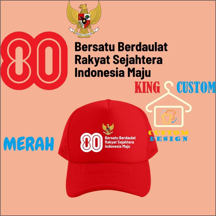 Topi Jaring HUT RI 80th KEMERDEKAAN