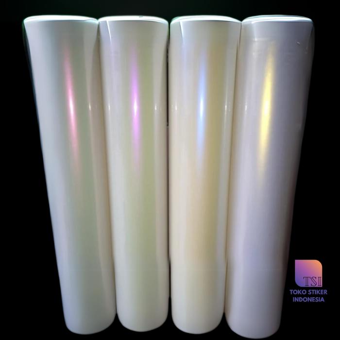 Skotlet Putih Lembayung Motor Ungu Biru Merah Pink Gold Pearl White Mutiara Stiker Bunglon Mobil