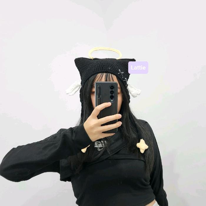 HANDMADE JIDUCK CAT BEANIE HAT/STAR CAT HAT/TOPI KUCING/JI DUCK XDINARY HEROES MONSTERS WIKI CAT BEA