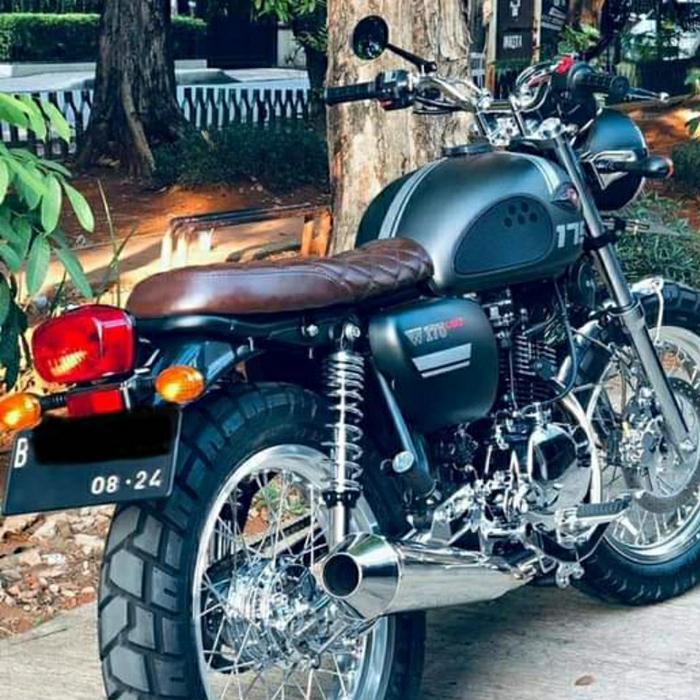 jok kawasaki w175 scrambler tipis slim seat L1