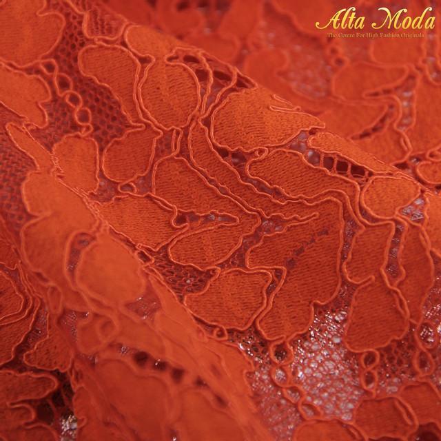 Brokat Perancis Orange (Alta Moda)