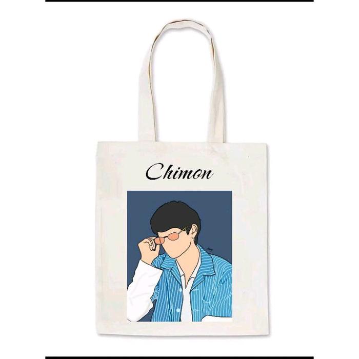 Totebag kanvas Chimon | Totebag Sablon | Totebag FanArt | Totebag Raikantopeni (Bisa Custom)