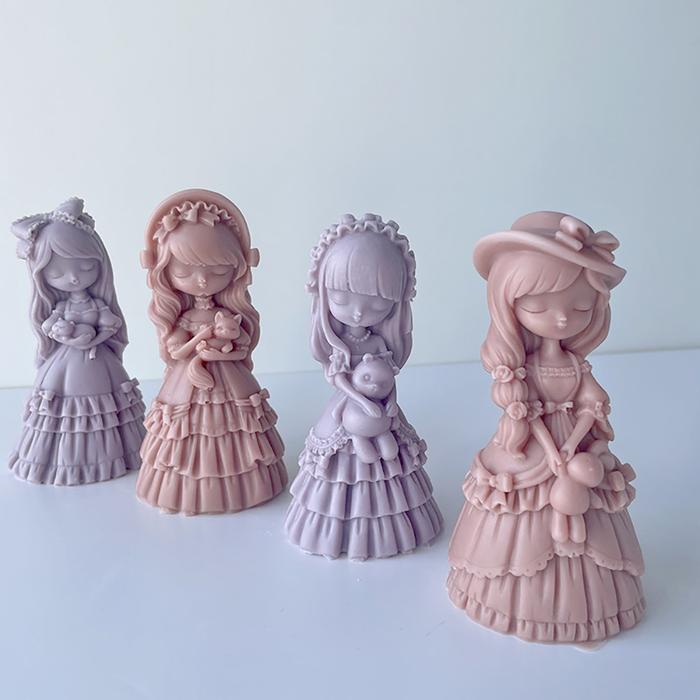 Doll Silicone Candle Mold Aromatherapy Gypsum Doll Decoration Mold