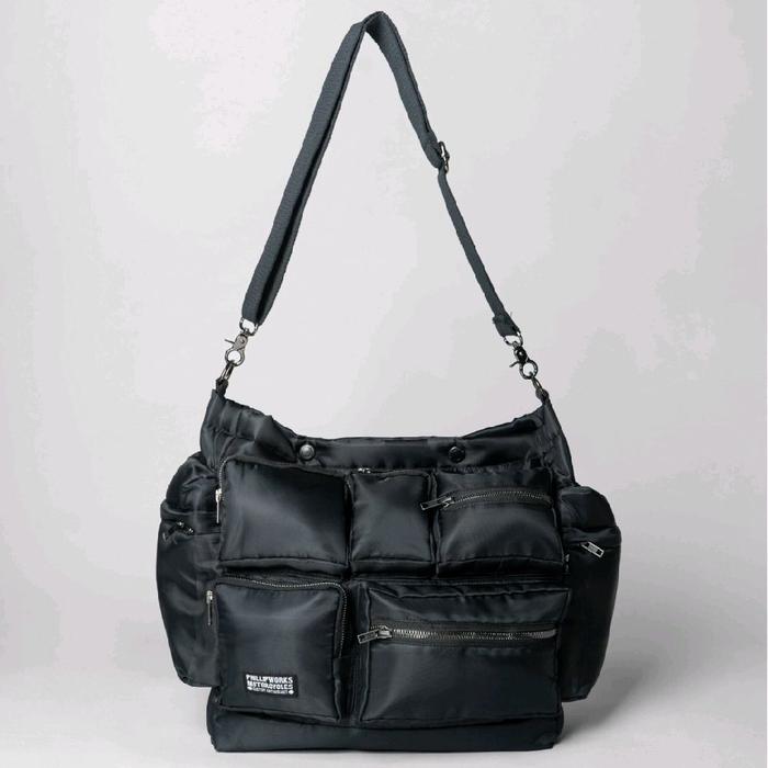 PHILLIP WORKS BAG METRO UTILITY MESSENGER BLACK TAS SELEMPANG ORIGINAL PW