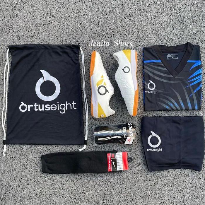 Paket komplit 5 Sepatu Futsal Ortuseight BBS Jogosala Bonus Baju