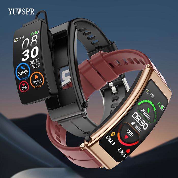 2in1 BT Headset Sports Watch Wristband V5.2 Wireless Earphones