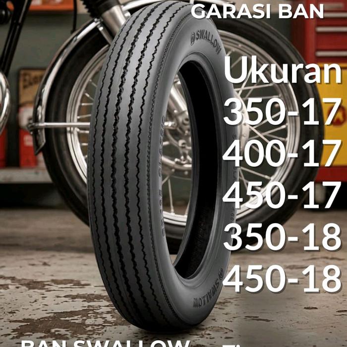 Swallow Ban Motor Ukuran 350-17 400-17 450-17 350-18 450-18 Garansi Ban Swallow
