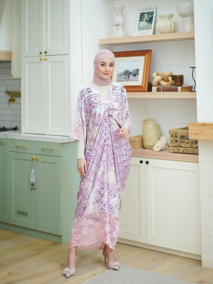 Missnomi - Alhena Kaftan Brokat / Kaftan Premium / Baju Wanita / Kaftan Couple motif muslim Panjang 