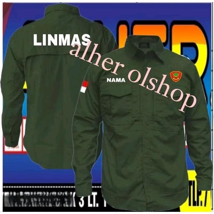 kemeja tactical linmas baju tactical linmas seragam tactical linmas kemeja LINMAS baju LINMAS seraga