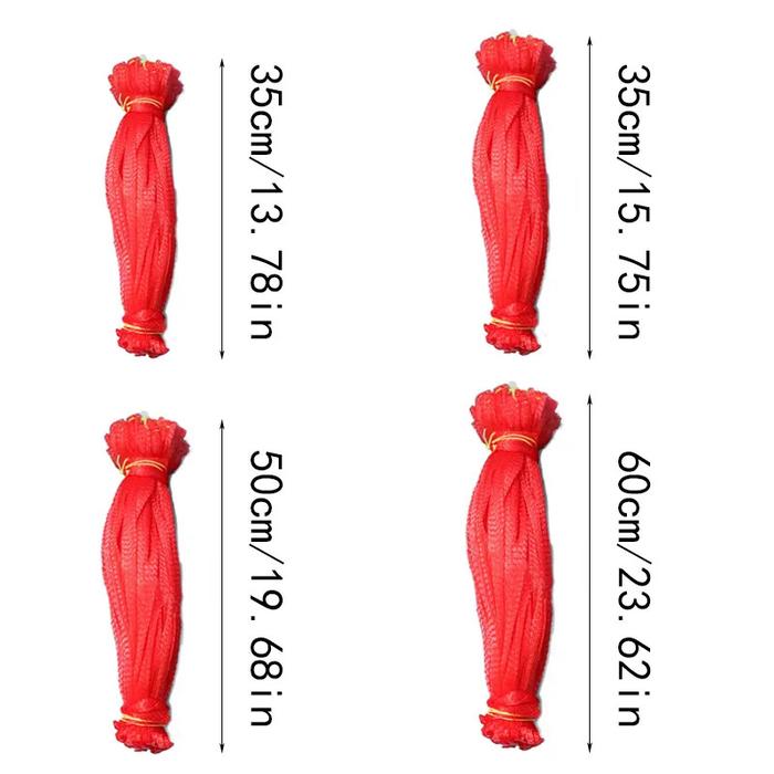 100pcs Jaring Buah Buahan Jaring Pembungkus Buah Sayur Kantong Jaring Untuk Buah Hanger Polynet