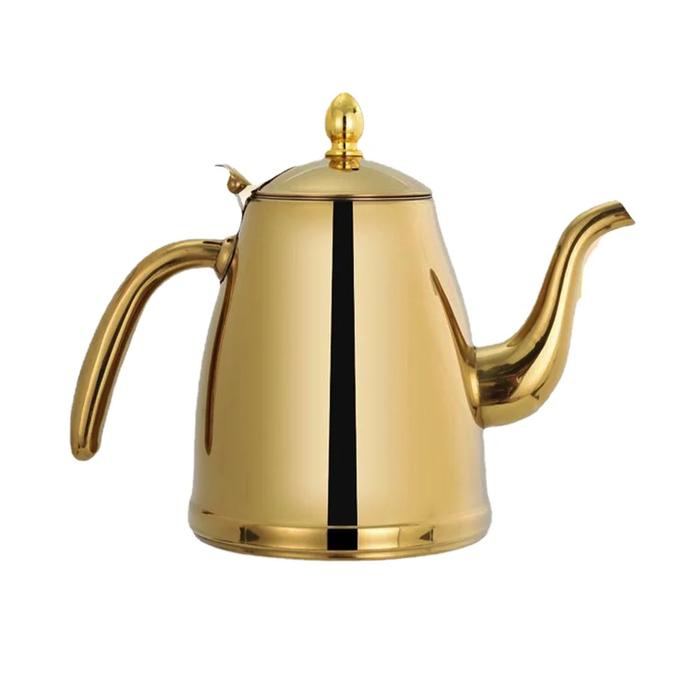 1.5L/2L Stainless Steel Teapot With Filter Flower Teapot For Hotel