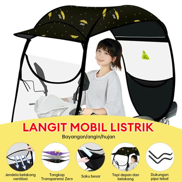 Payung sepeda motor payung motor anti hujan dan panas & UV Motor atap hujan kanopi sepeda motor
