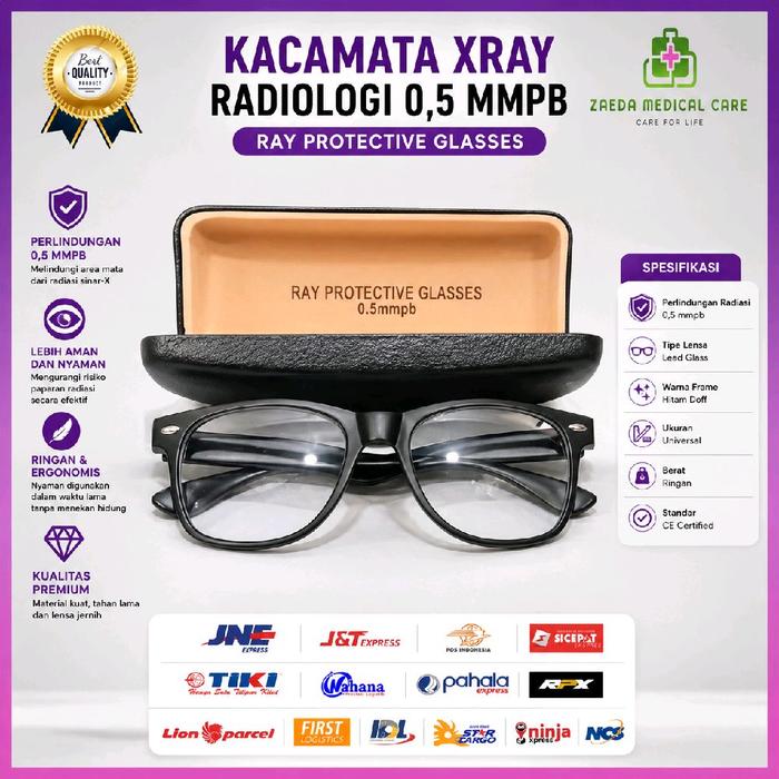 Kacamata Radiologi Xray 0,5 / Kaca mata Xray 0,5 Mmpb timbal sinar X