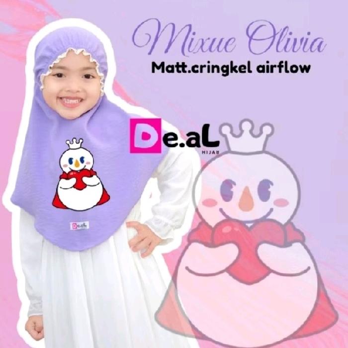 JILBAB ANAK KERUT RENDA/BERGO TALI ANAK