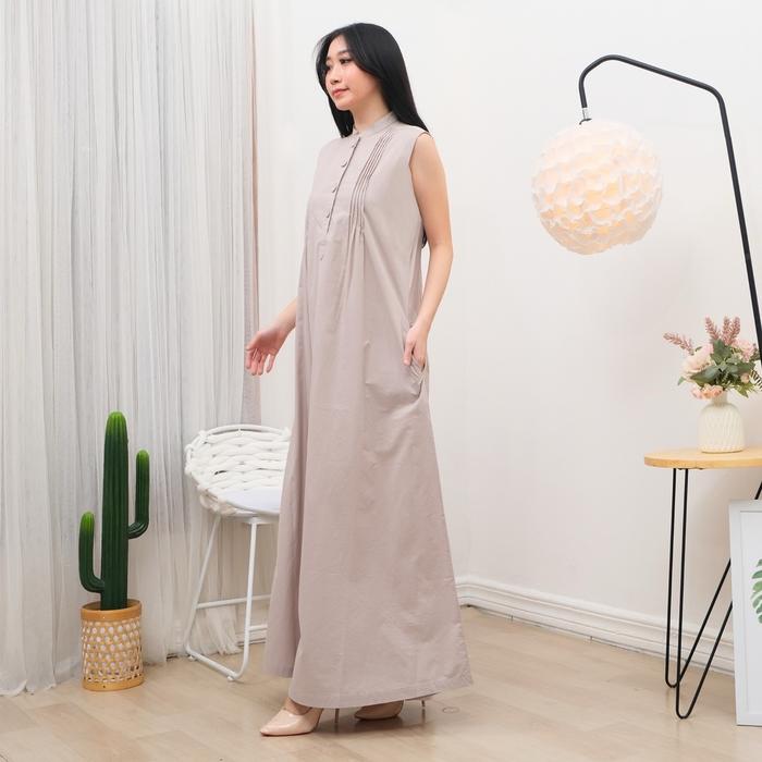 Gamis Kenzie Cotton Paris| Kerah Shanghai | Guangzhou Fashion | 7002