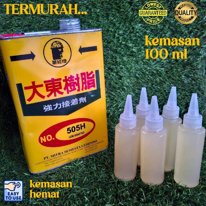Lem greco 505H lem sepatu lem terpal lem ecer botolan kemasan 100 ml lem pabrikan sepatu internasion