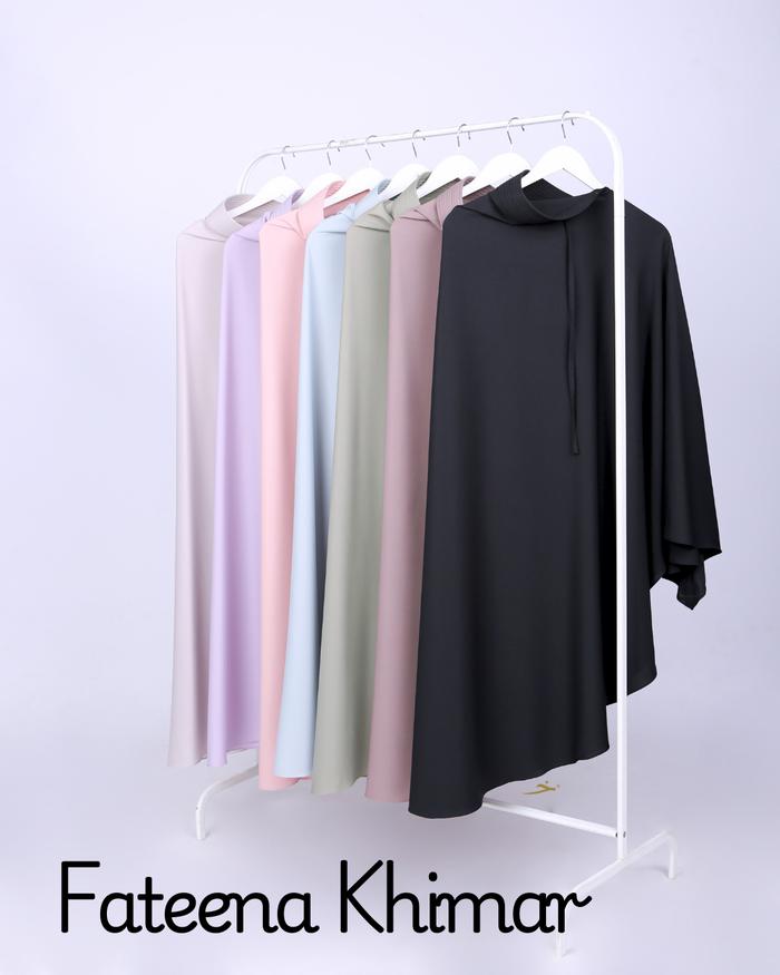 Khadijah Indonesia - Fateena Khimar Antem Tali VShaped | Free Cadar Tali Kerudung Instan Syari
