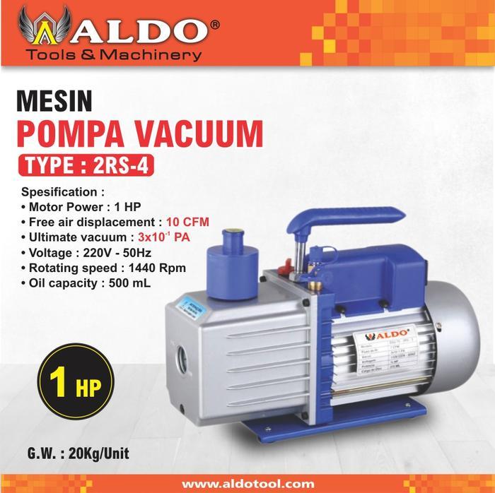MESIN POMPA VACUUM 1 HP TYPE : 2RS-4 MERK ALDO