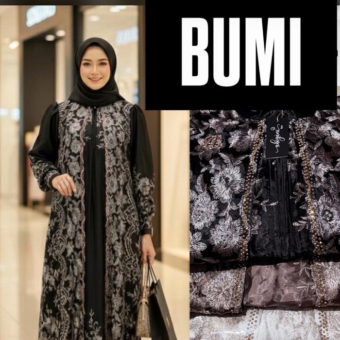 Dress Abiyan Najwa Salvina YS Original LFY Live SENIN 13 APRIL SORE Fashion Muslim Devitafashion Gam