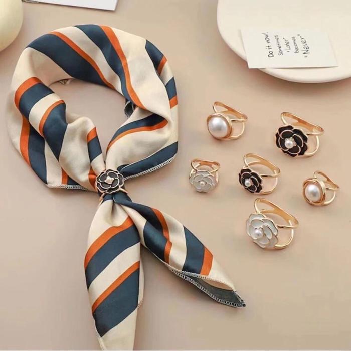 Bros Ring Hijab Model Terbaru Syal Kerudung Aksesoris Muslim Wanita - Desain Cantik dan Unik Peniti 
