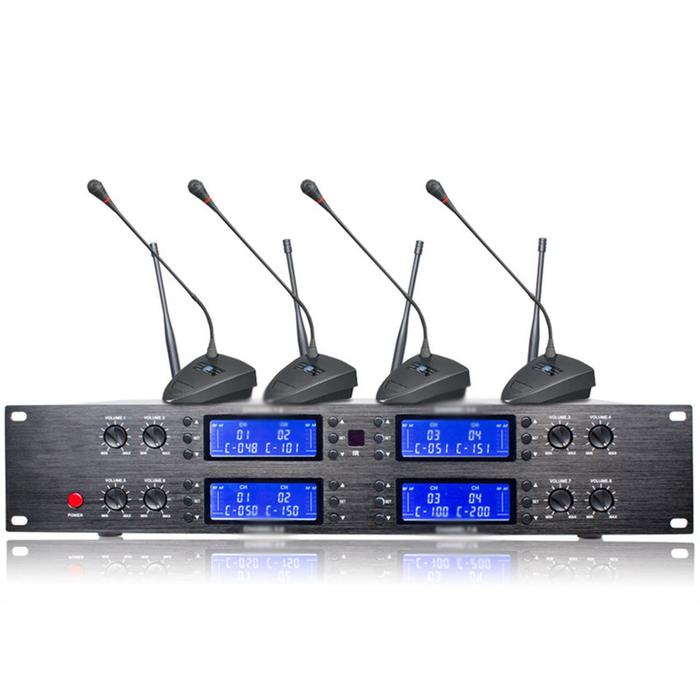 UR-8008 8 Channel Conference Wireless Desktop Table Microphone System