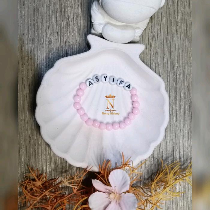 Gelang Mutiara Anak custom nama/ Gelang anak perempuan nama/ Gelang anak perempuan murah/ Gelang ana