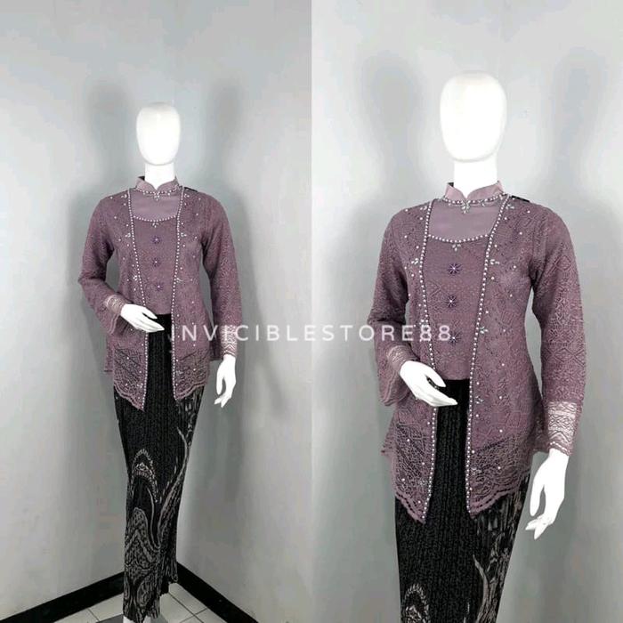 kebaya brokat murni / kebaya payet / kebaya lamaran kondangan seragam pesta couple remaja wisuda /ke