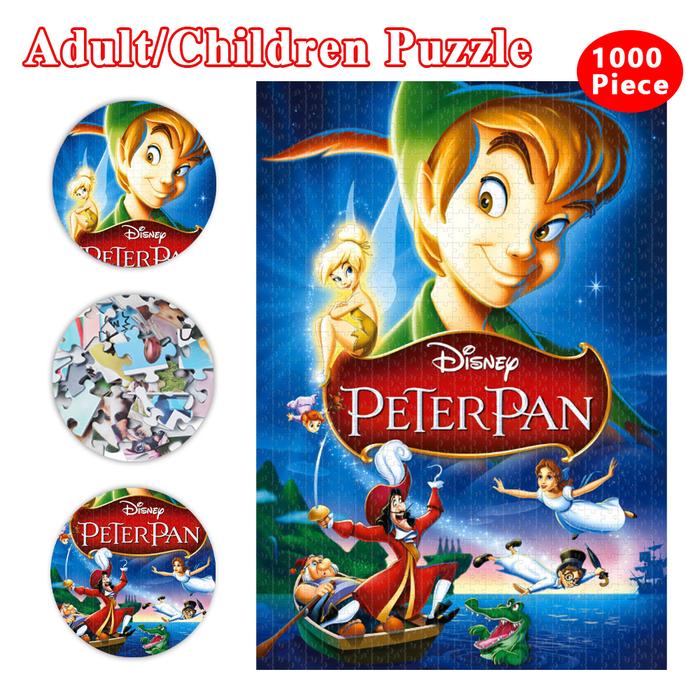 Disney Peter Pan Jigsaw Puzzle Disney Thick Cardboard Puzzle 1000