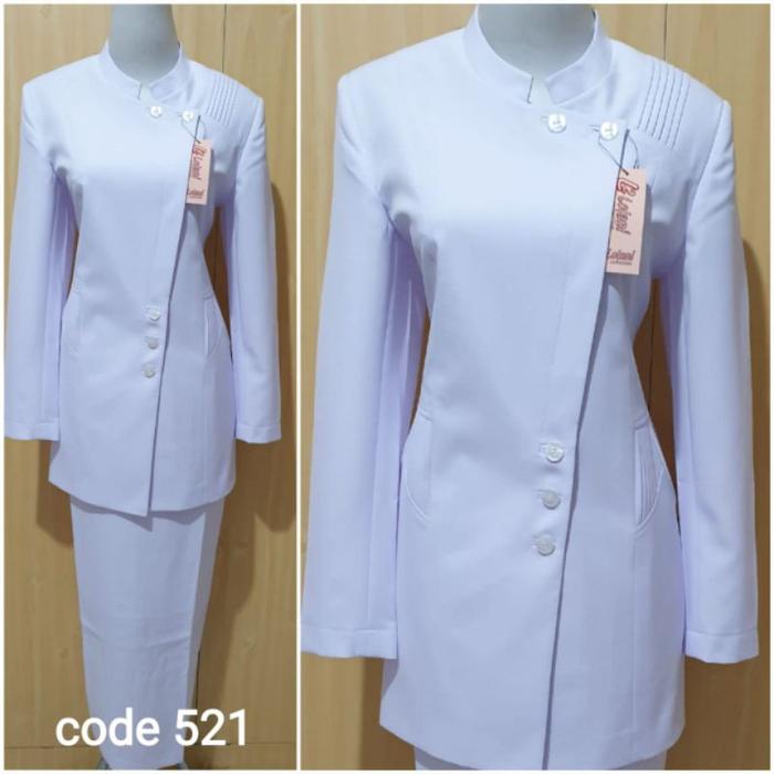 ORIGINAL blazer kerja putih seragam perawat baju kerja lolani kode 521